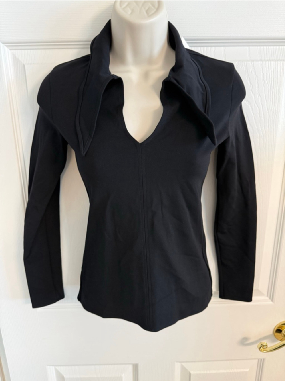 Authentic Balenciaga 2017 Demna Tie-Neck Bow Blouse Shirt - Black / FR
36